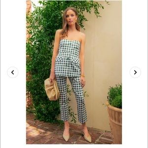 NWT Green Gingham Tuckernuck Set Small